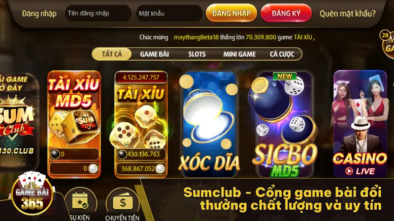 Sumclub – Cổng game bài đổi thưởng uy tín với giấy phép từ Curaçao eGaming