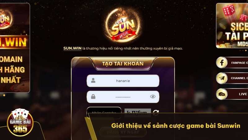 Giới thiệu về sảnh cược game bài Sunwin