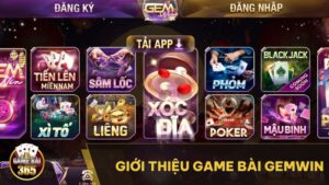 Giới thiệu Game Bài Gemwin Uy Tín Với Nhiều Trò Chơi Hấp Dẫn